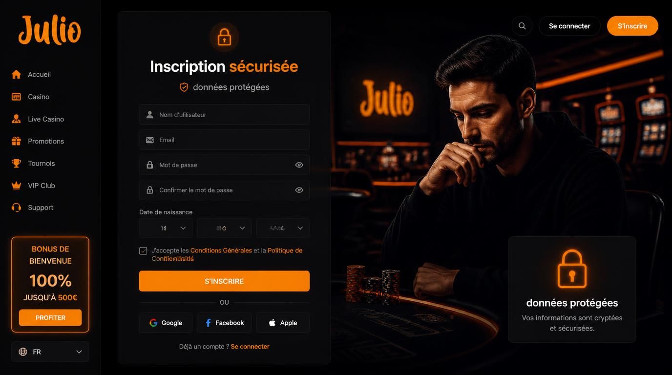 Formulaire noir de nuit sécurisé